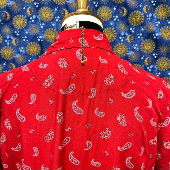 🌈 Amazing Vintage mini Paisley top - Picture 7 of 11